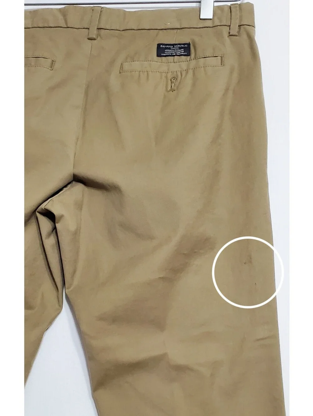 Banana Republic sz 32x30 Mason straight chino pants green stretch preppy casual